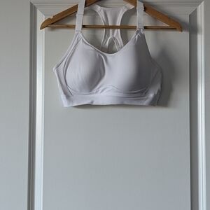 Gymshark Cut Out Back High Support Sports Bra B/C–E/F | White | 36B/C